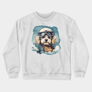 Aviator Maltipoo Crewneck Sweatshirt